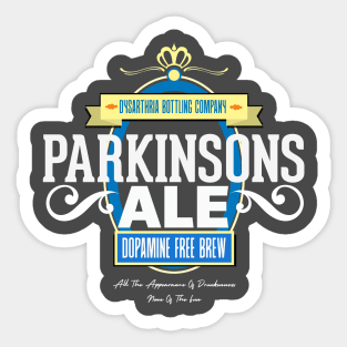 PARKINSONS ALE label Sticker